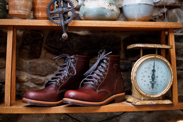 Chippewa cordovan outlet engineer boots