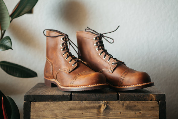Red Wing Iron Rangers Copper Size 8.5EE Open Box Arcane Supply Co