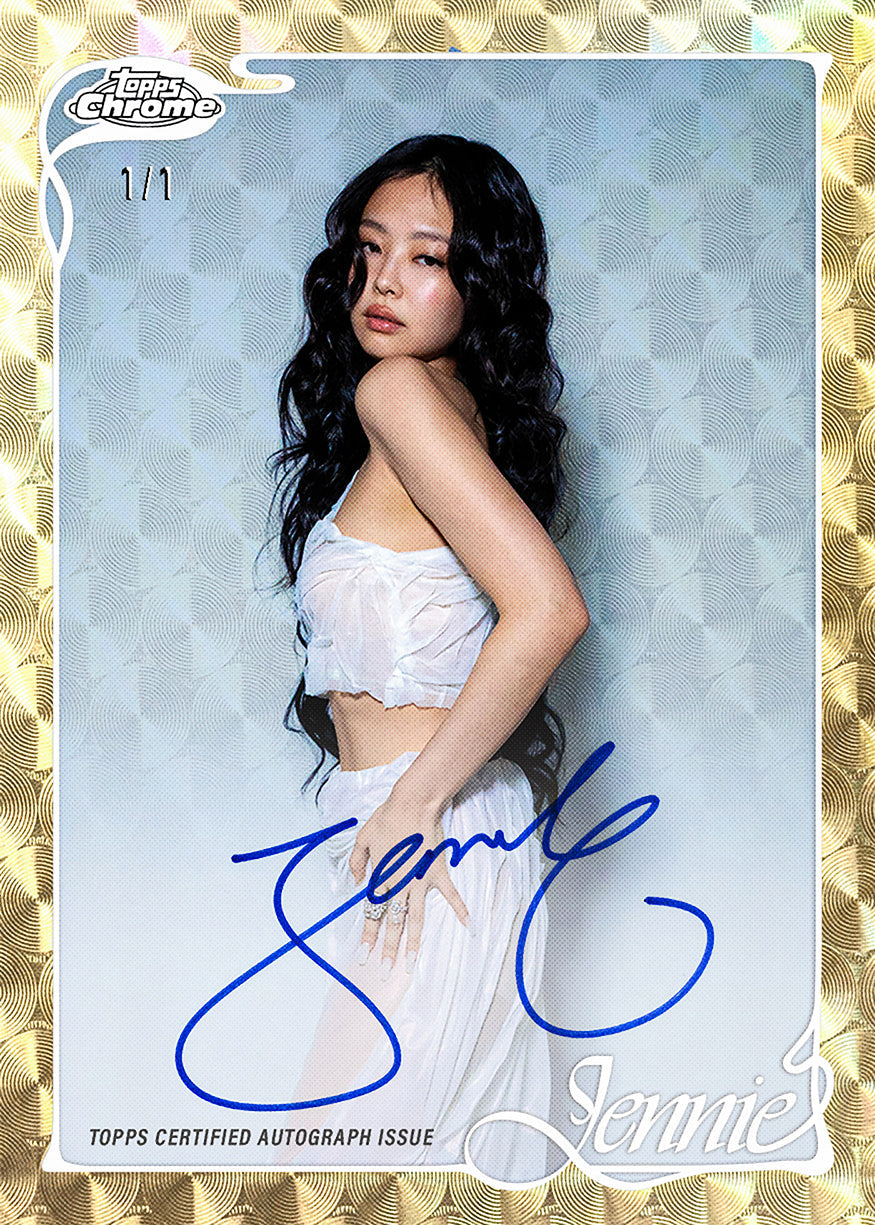 2026 Topps Chrome x Jennie autograph card