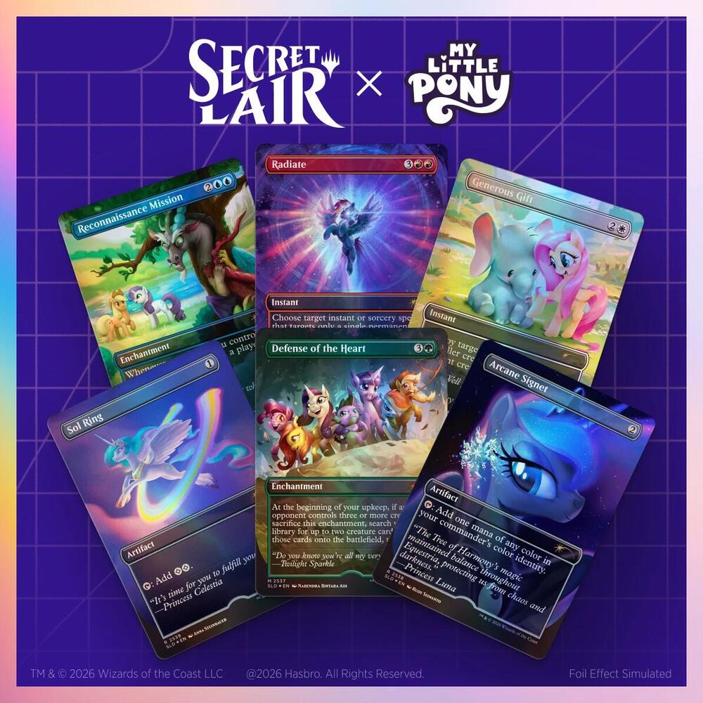 Secret Lair - My Little Pony - Friendship is Magic Foil Edition