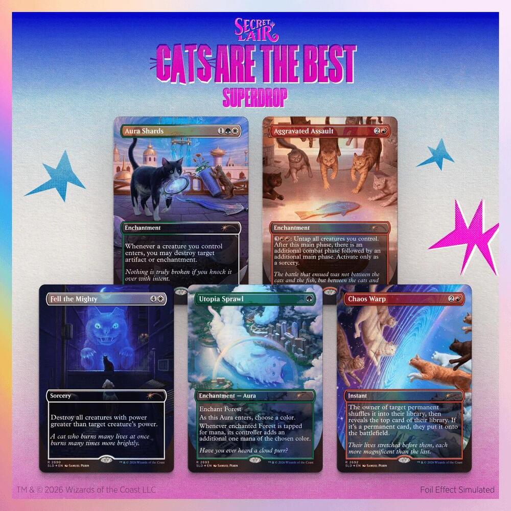 Secret Lair - Chaos Vault - Cats of Chaos Foil Edition