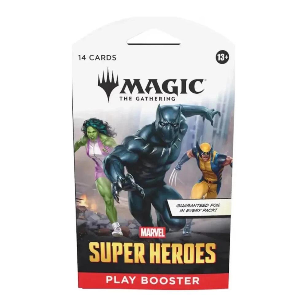 Magic The Gathering Marvel Super Heroes Sleeved Play Booster Pack
