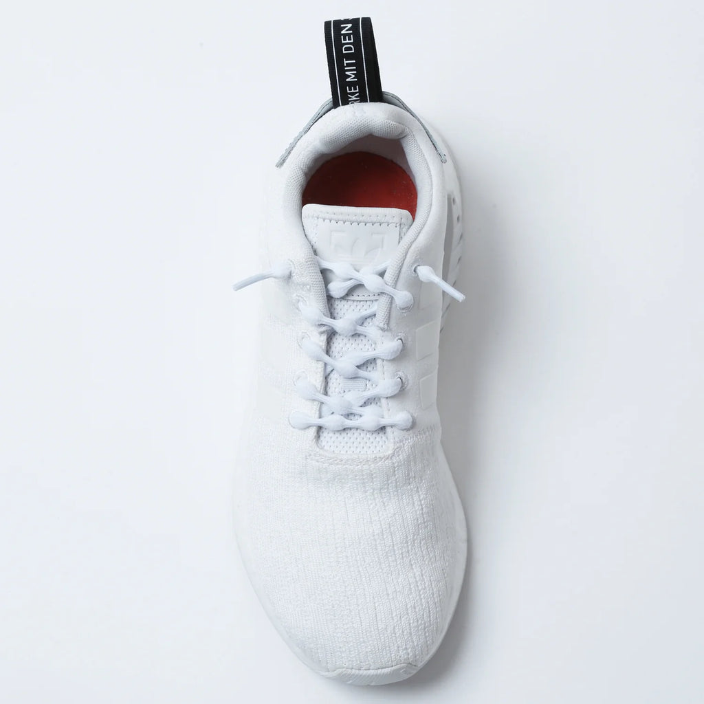 Caterpy Run No-Tie Laces - Silky White