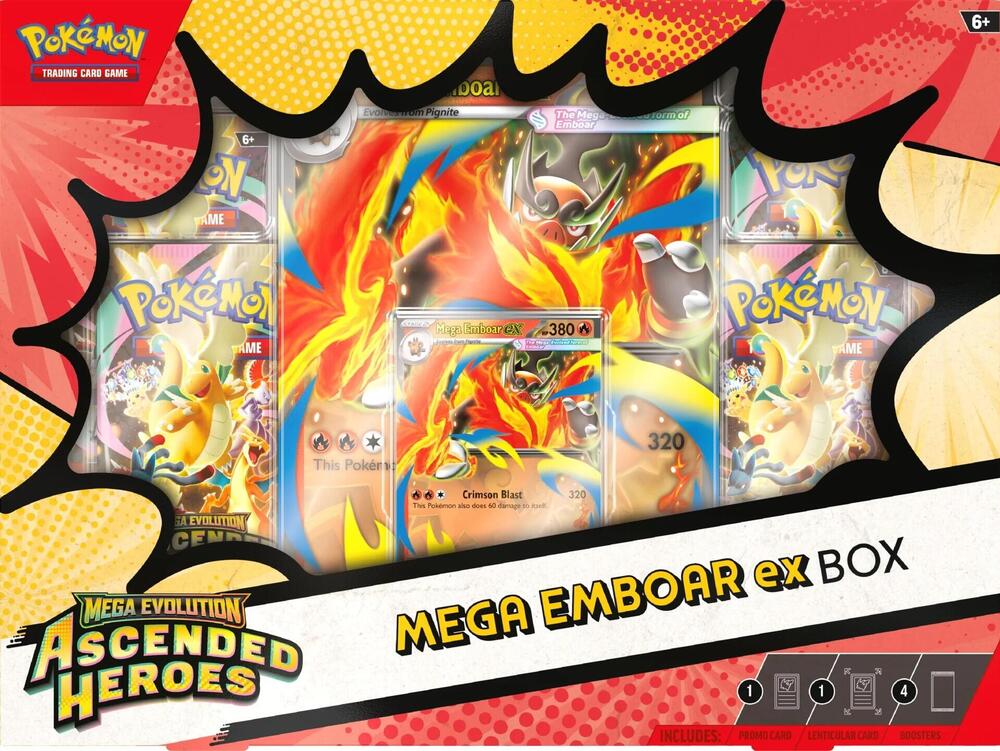 Pokemon - Ascended Heroes - Mega Emboar EX Box