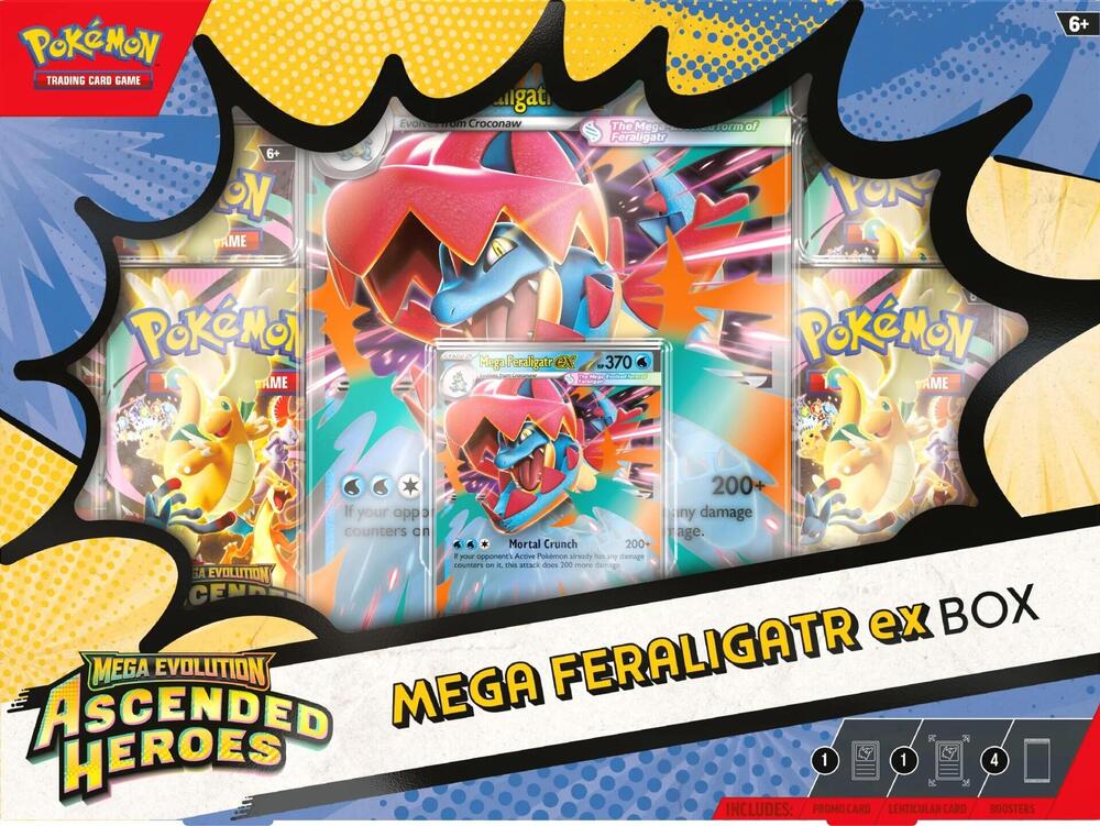 Pokemon - Ascended Heroes - Mega Feraligatr EX Box