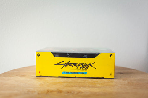 Cyberpunk TCG - Welcome to Night City - Beta Booster Box sealed product photo, front - Arcane Supply Co.