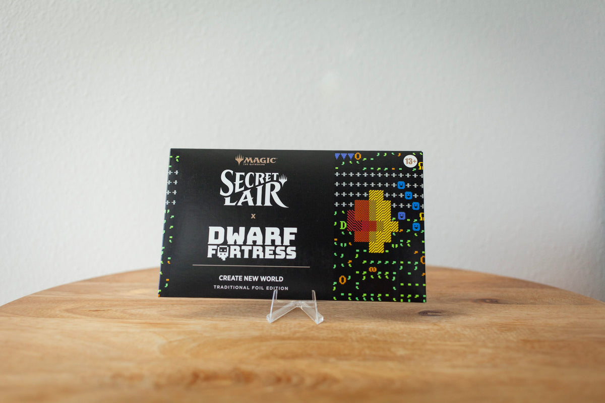 Secret Lair - Dwarf Fortress - Create New World Foil Edition sealed product photo, front - Arcane Supply Co.