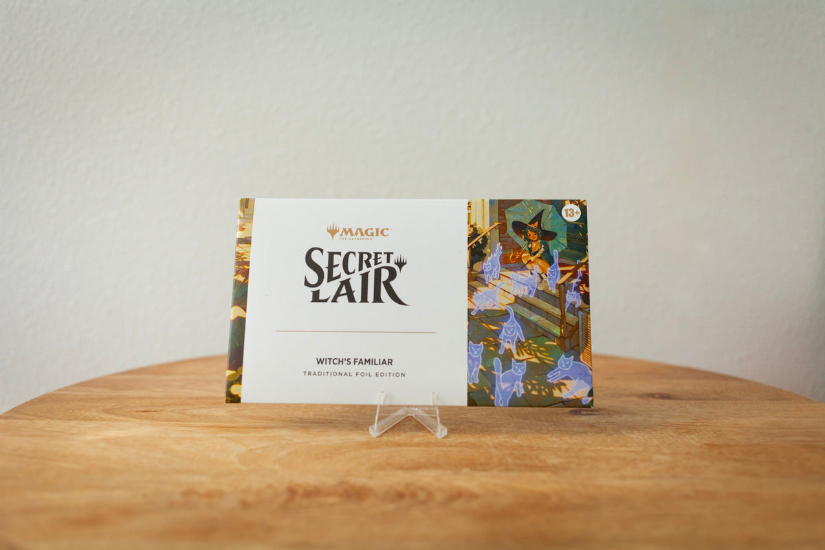 Secret Lair - Chaos Vault - Witch's Familiar Foil Edition sealed product photo, front - Arcane Supply Co.