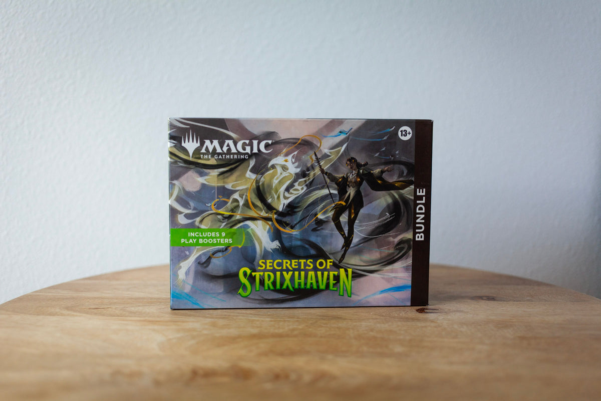 Magic The Gathering - Secrets of Strixhaven - Bundle sealed product photo, front - Arcane Supply Co.