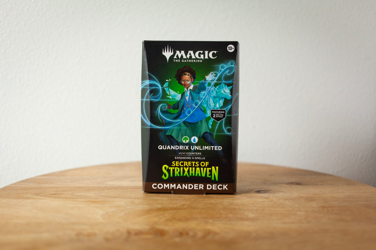 Magic The Gathering - Secrets of Strixhaven - Commander Deck (Quandrix Unlimited) sealed product photo, front - Arcane Supply Co.