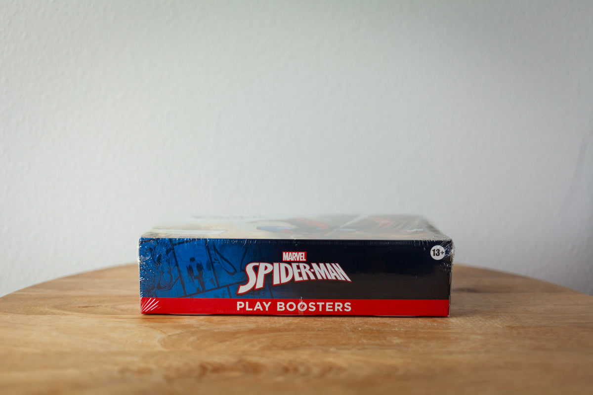 Magic The Gathering - Spider-Man - Play Booster Box sealed product photo, side - Arcane Supply Co.