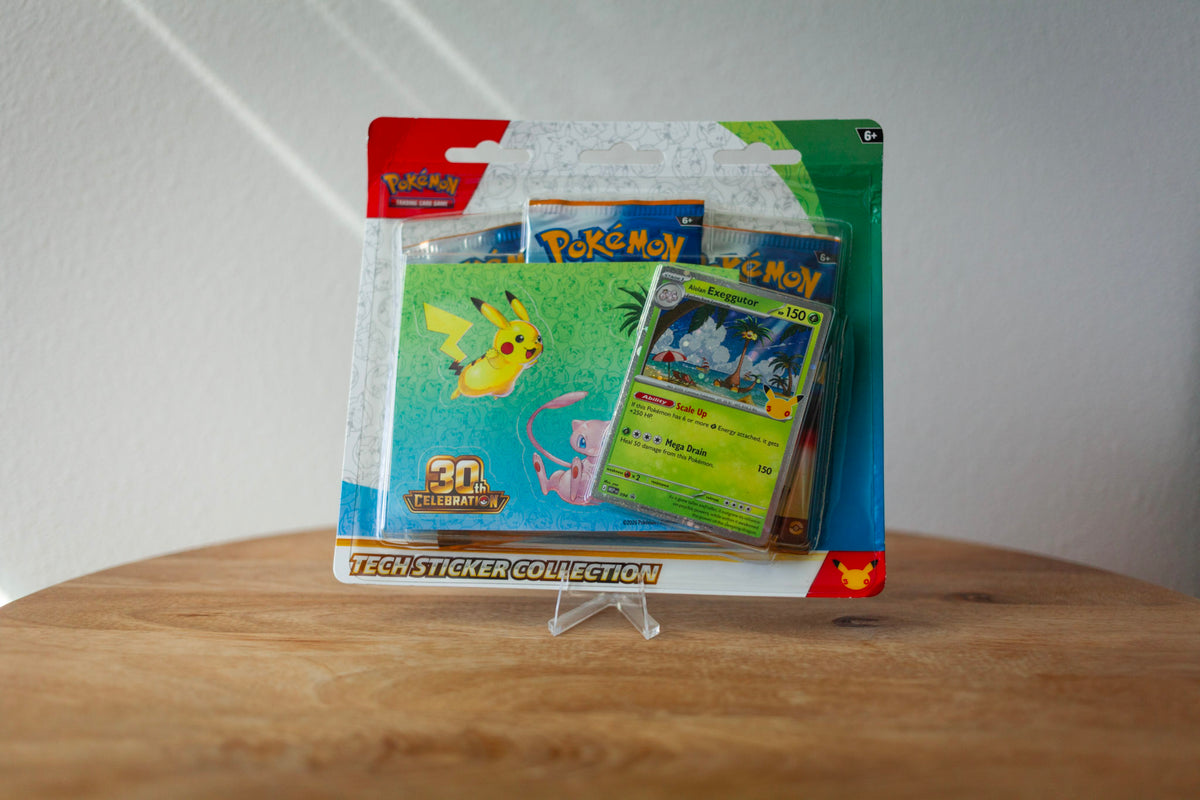 Pokemon - 30th - Tech Sticker Collection (Alolan Exeggutor) sealed product photo, front - Arcane Supply Co.