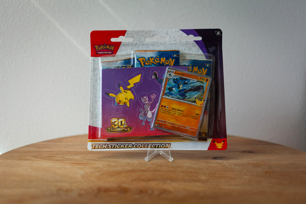 Pokemon - 30th - Tech Sticker Collection (Lucario) sealed product photo, front - Arcane Supply Co.