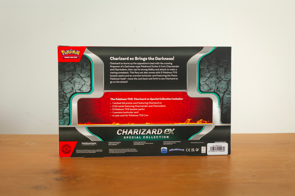 Pokemon - Charizard EX Special Collection sealed product photo, back - Arcane Supply Co.