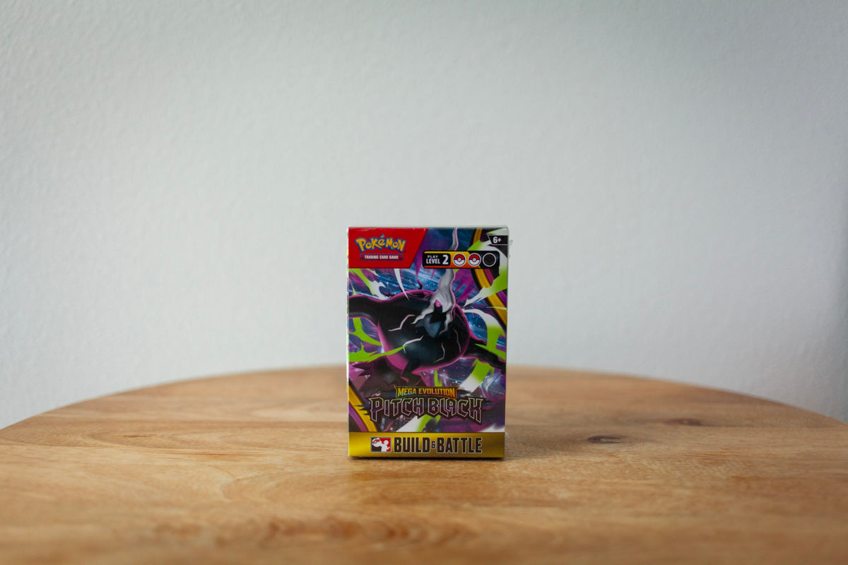 Pokemon - Mega Evolution - Pitch Black - Build & Battle sealed product photo, front - Arcane Supply Co.