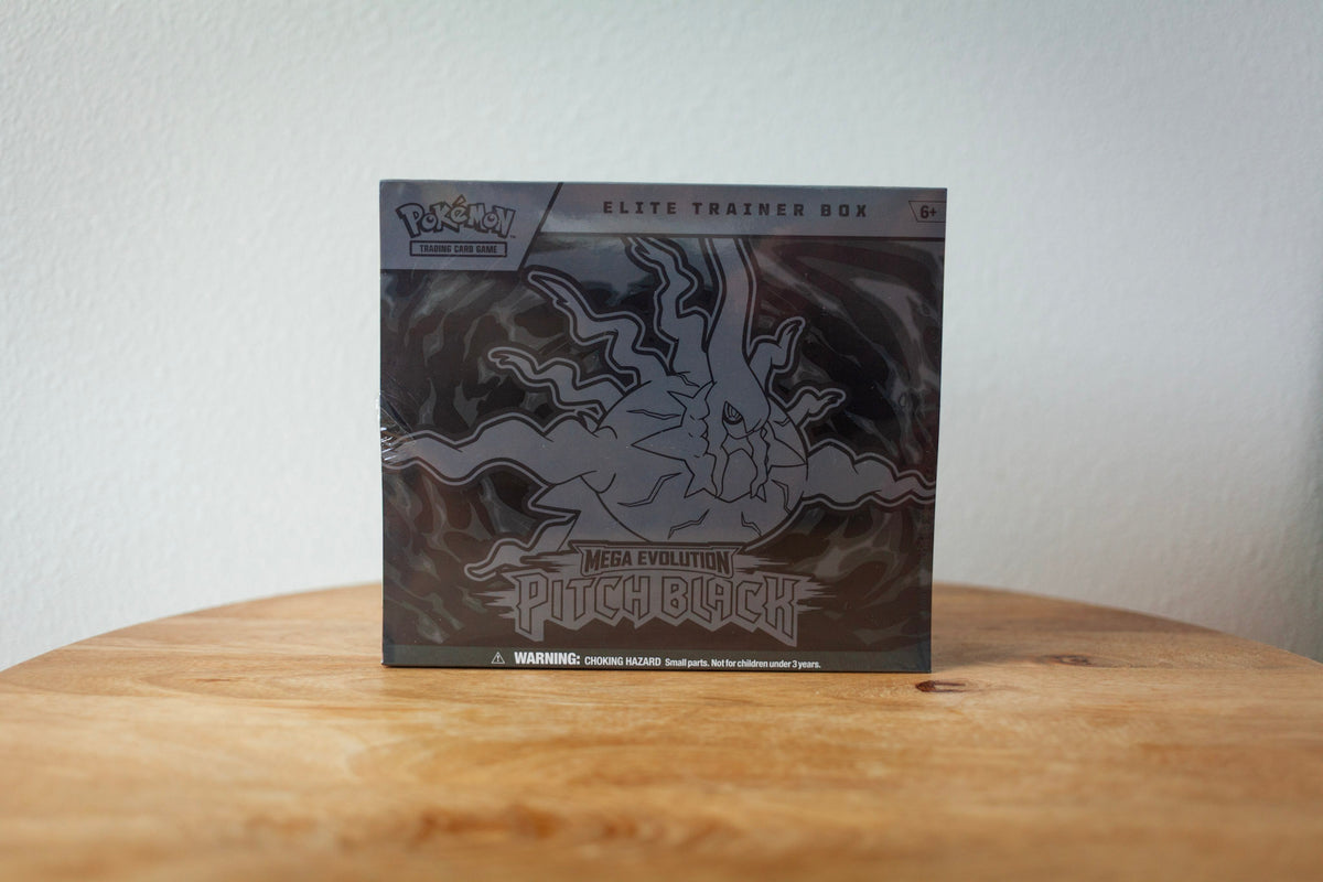Pokemon - Mega Evolution - Pitch Black - Elite Trainer Box sealed product photo, front - Arcane Supply Co.