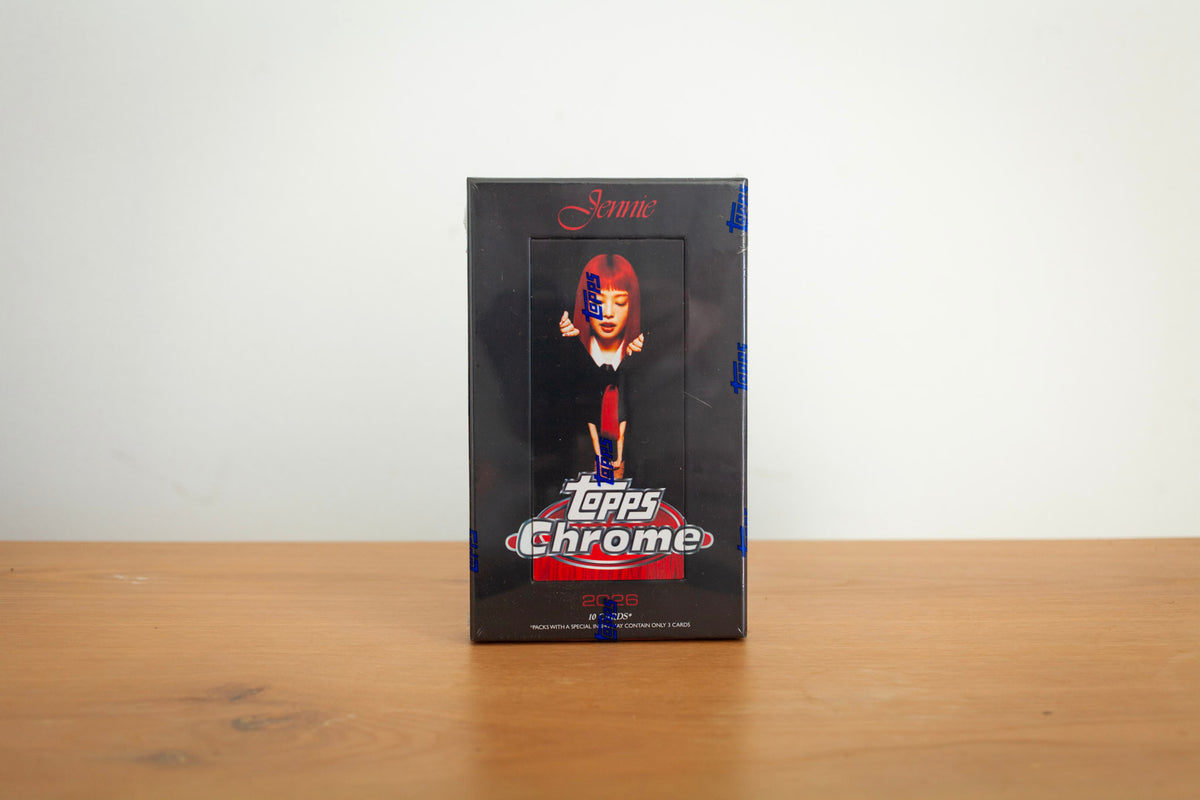 Topps Chrome x Jennie - 2026 Box sealed product photo, front - Arcane Supply Co.