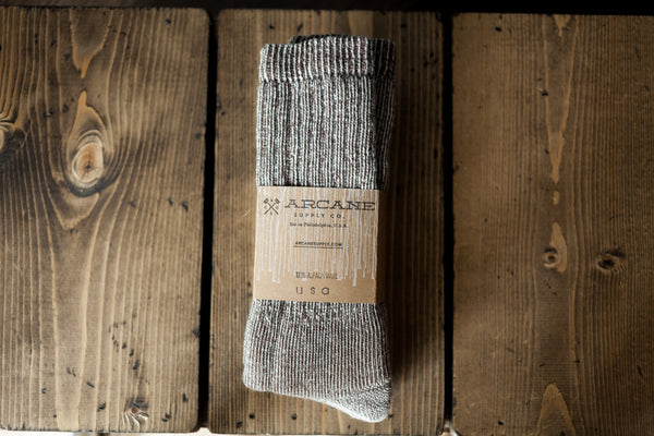 Alpaca Wool Socks - Bark
