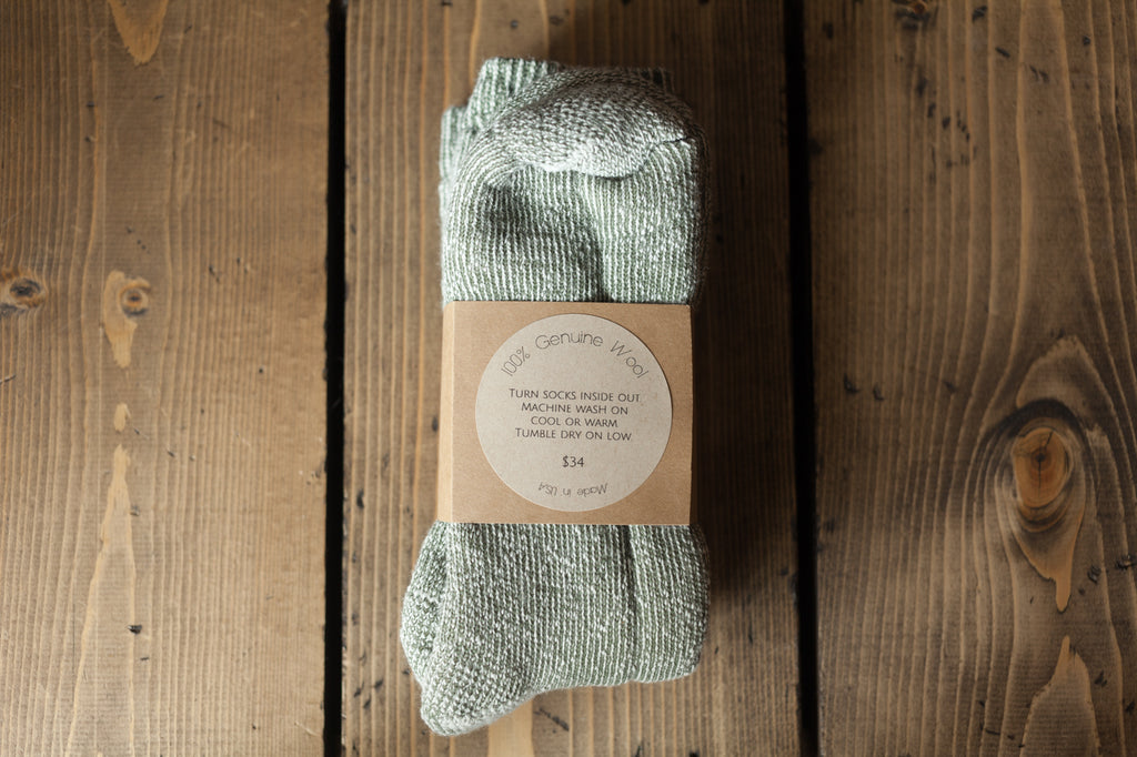 Alpaca Wool Socks - Olive