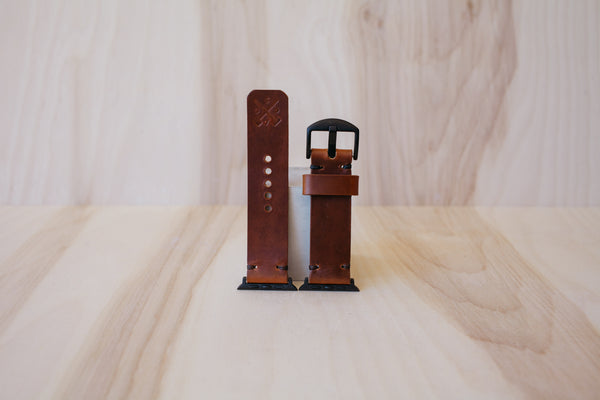 Héritage Apple Watch Band - Cognac - Space Grey (42mm and 44mm)