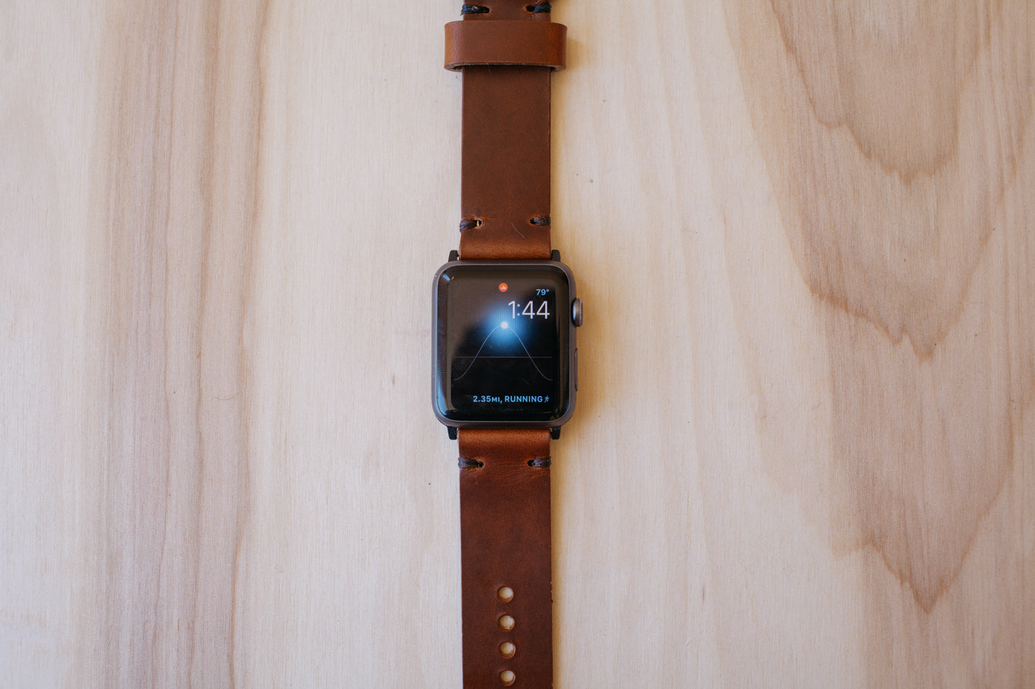 Héritage Apple Watch Band - Cognac - Gold (38mm and 40mm)