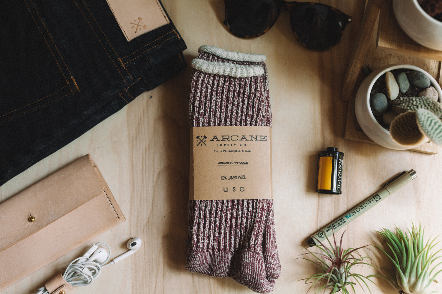 Expedition Socks - Wine
