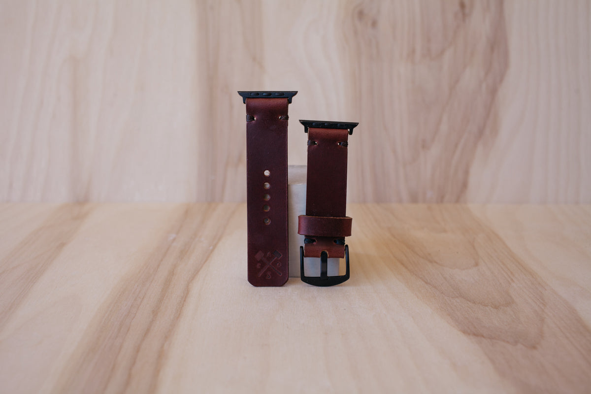 Héritage Apple Watch Band - Burgundy - Space Grey (42mm and 44mm)