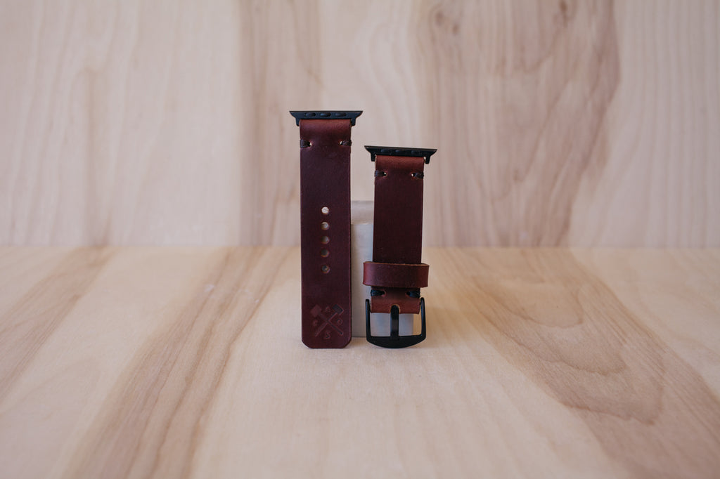 Héritage Apple Watch Band - Burgundy - Space Grey (42mm and 44mm)