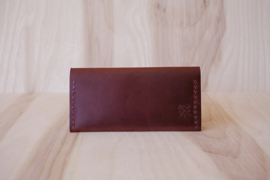 Héritage Stud Wallet - Burgundy