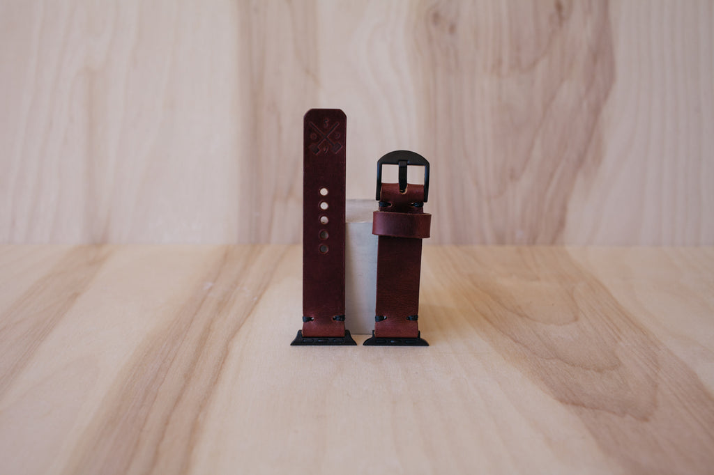 Héritage Apple Watch Band - Burgundy - Space Grey (38mm and 40mm)