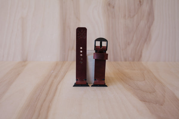 Héritage Apple Watch Band - Burgundy - Space Grey (38mm and 40mm)