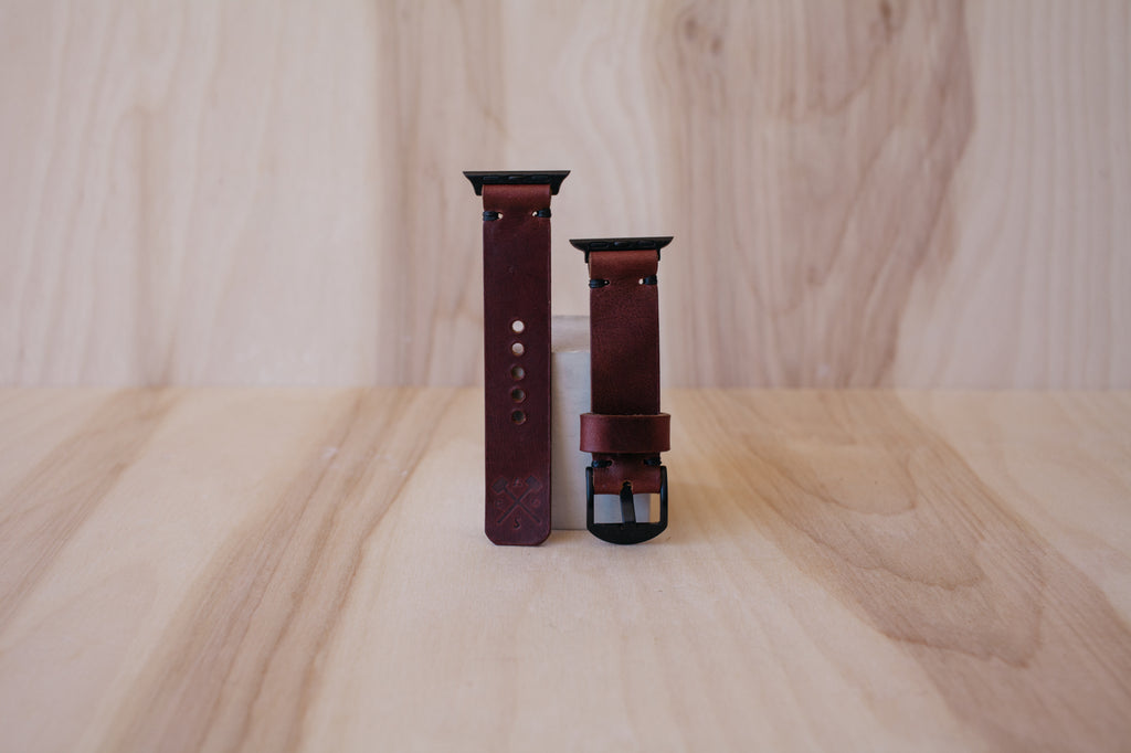 Héritage Apple Watch Band - Burgundy - Space Grey (38mm and 40mm)