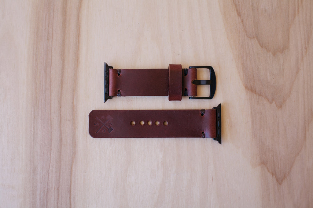 Héritage Apple Watch Band - Burgundy - Space Grey (42mm and 44mm)