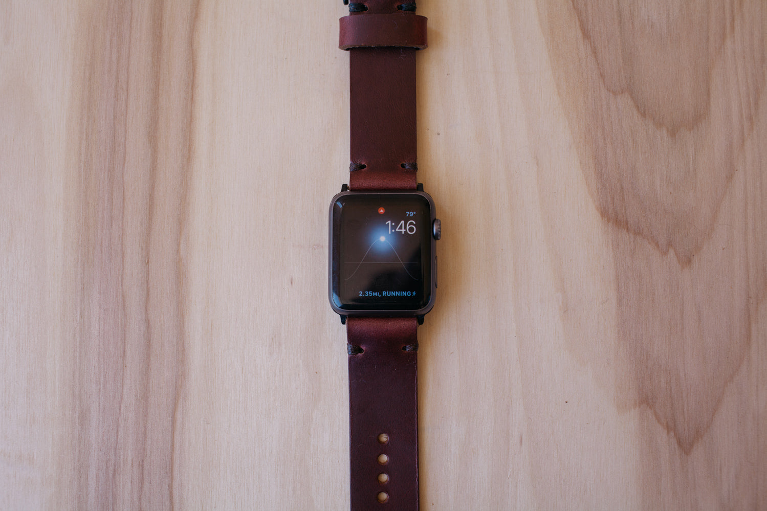 Héritage Apple Watch Band - Burgundy - Gold (38mm and 40mm)