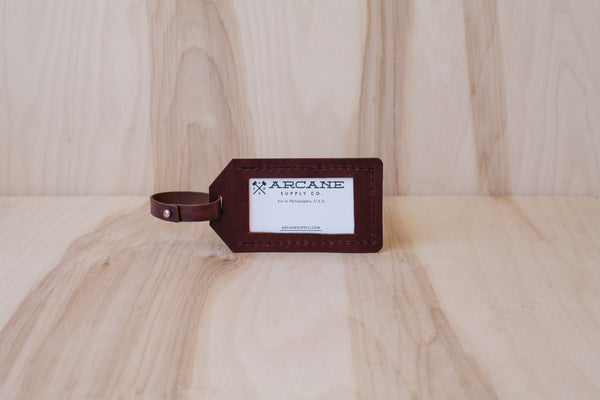 Héritage Luggage Tag - Burgundy