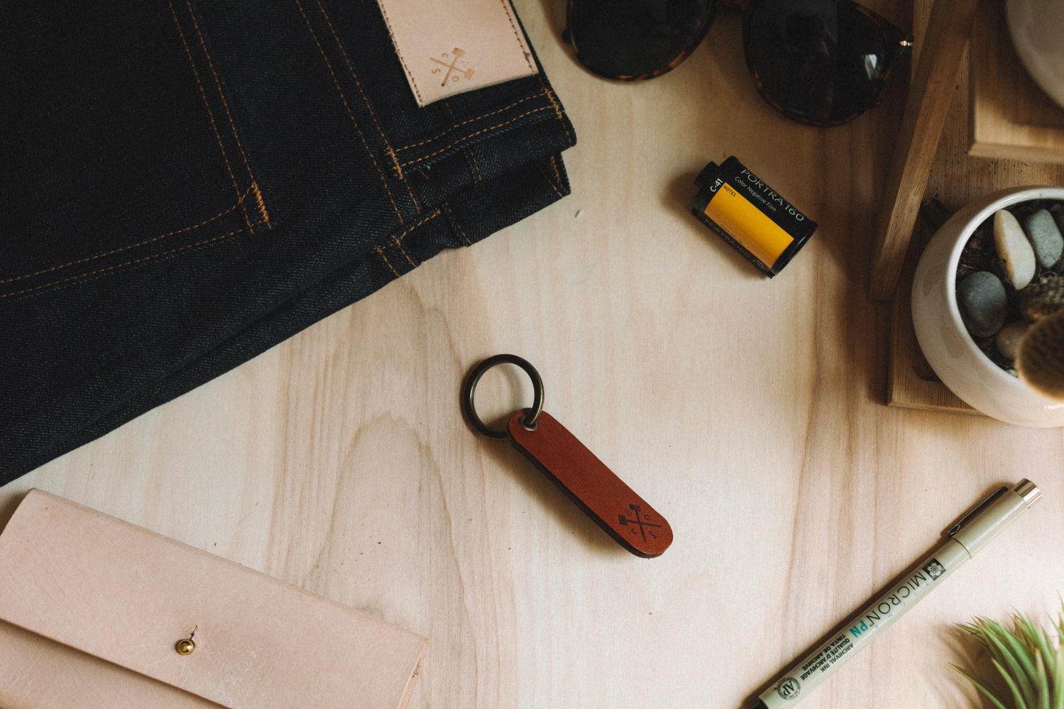 Keyfob - Cognac