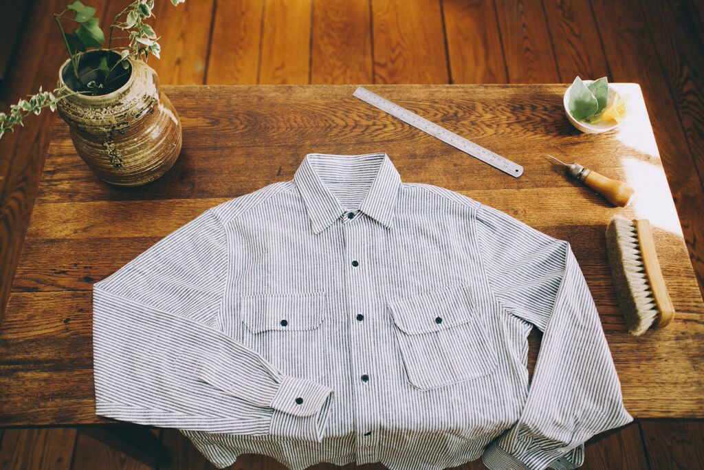 Chambray Workshirt - Railroad Stripe