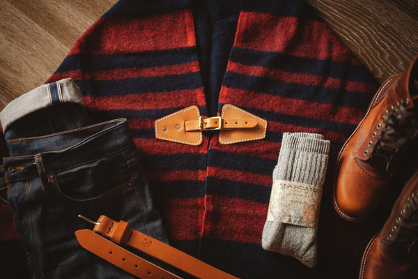 Fireside Wool Blanket Poncho