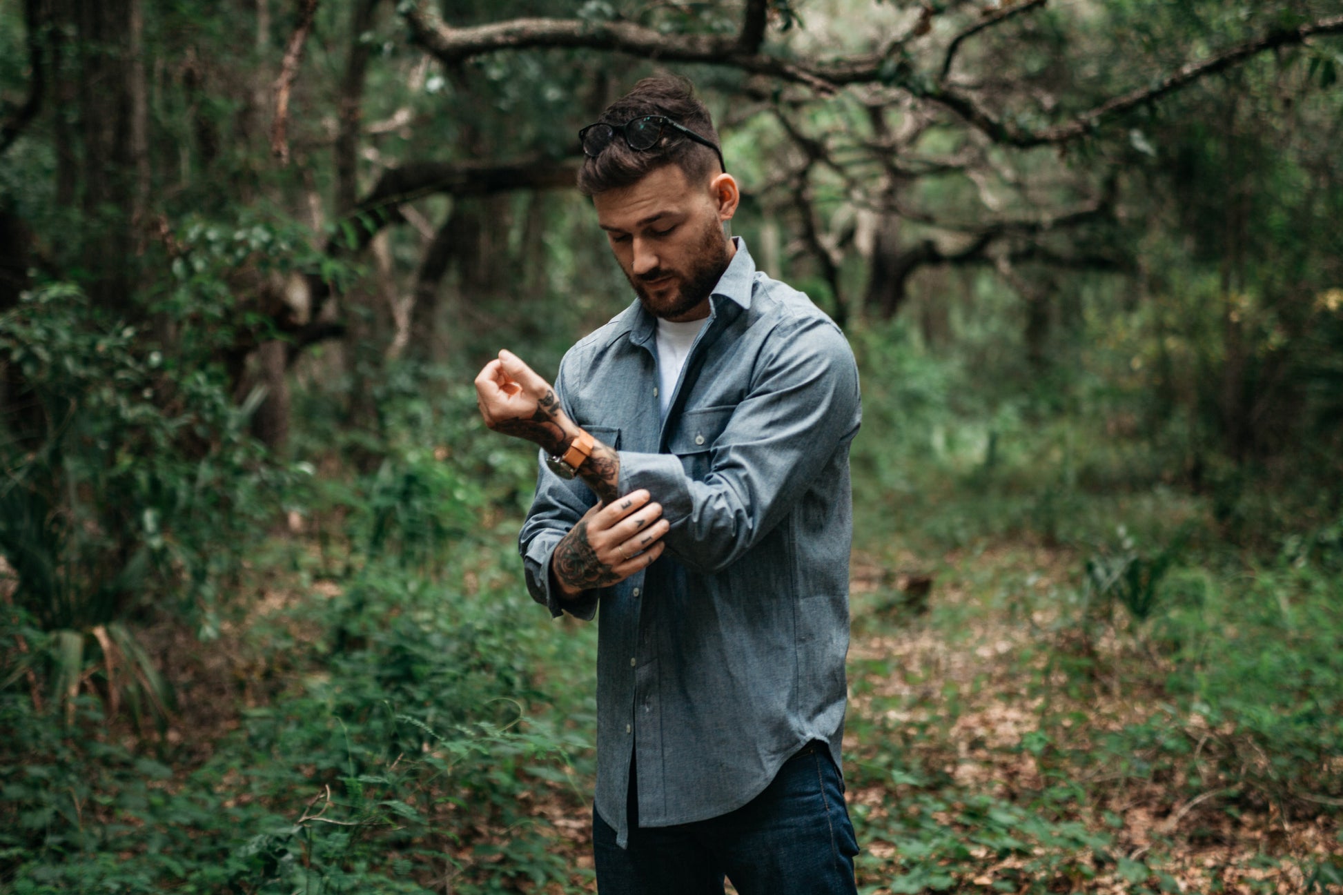 Chambray Workshirt - Blue