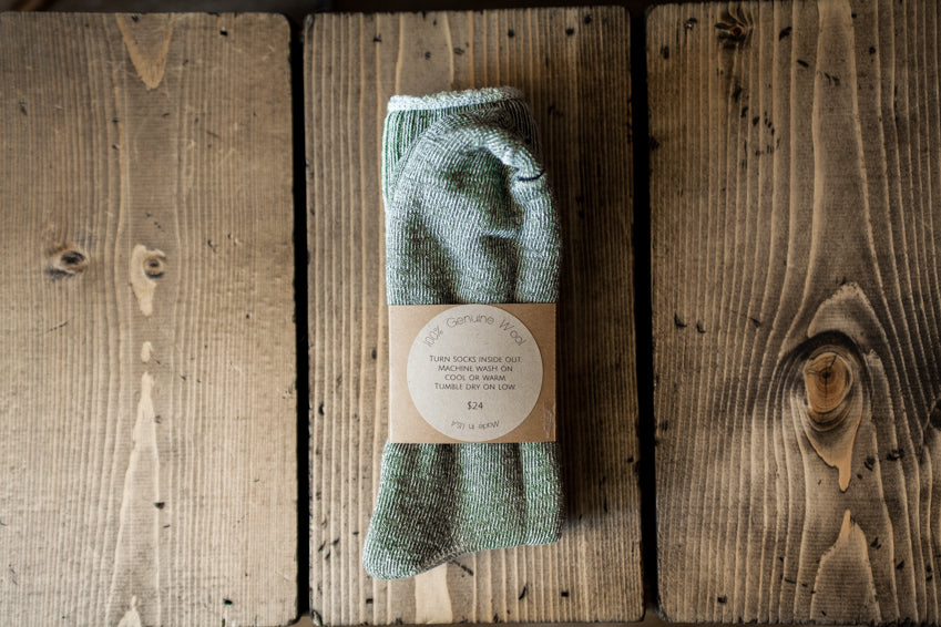 Wool Socks - Olive