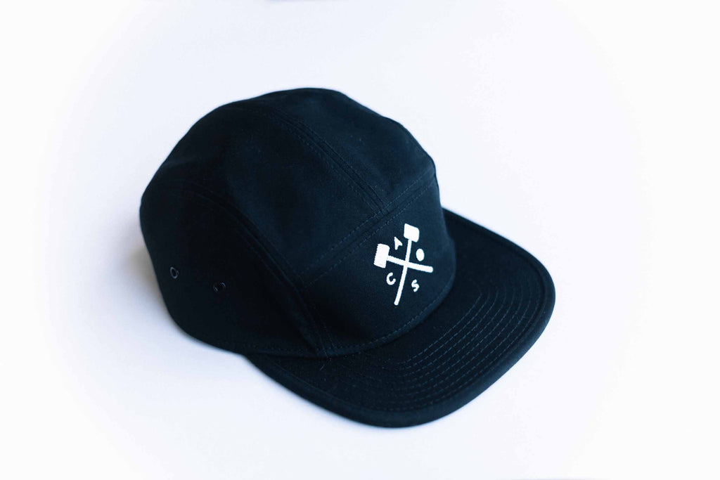 Cap High Company Brand Black & White Five Panel - CAPMAFIA SUPPLY