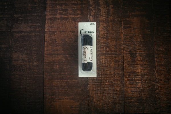 Chippewa Laces - Black Wax