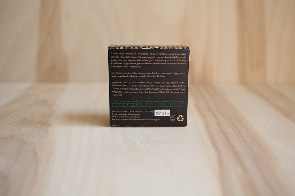 Parker Sandalwood Shea Butter Shaving Soap