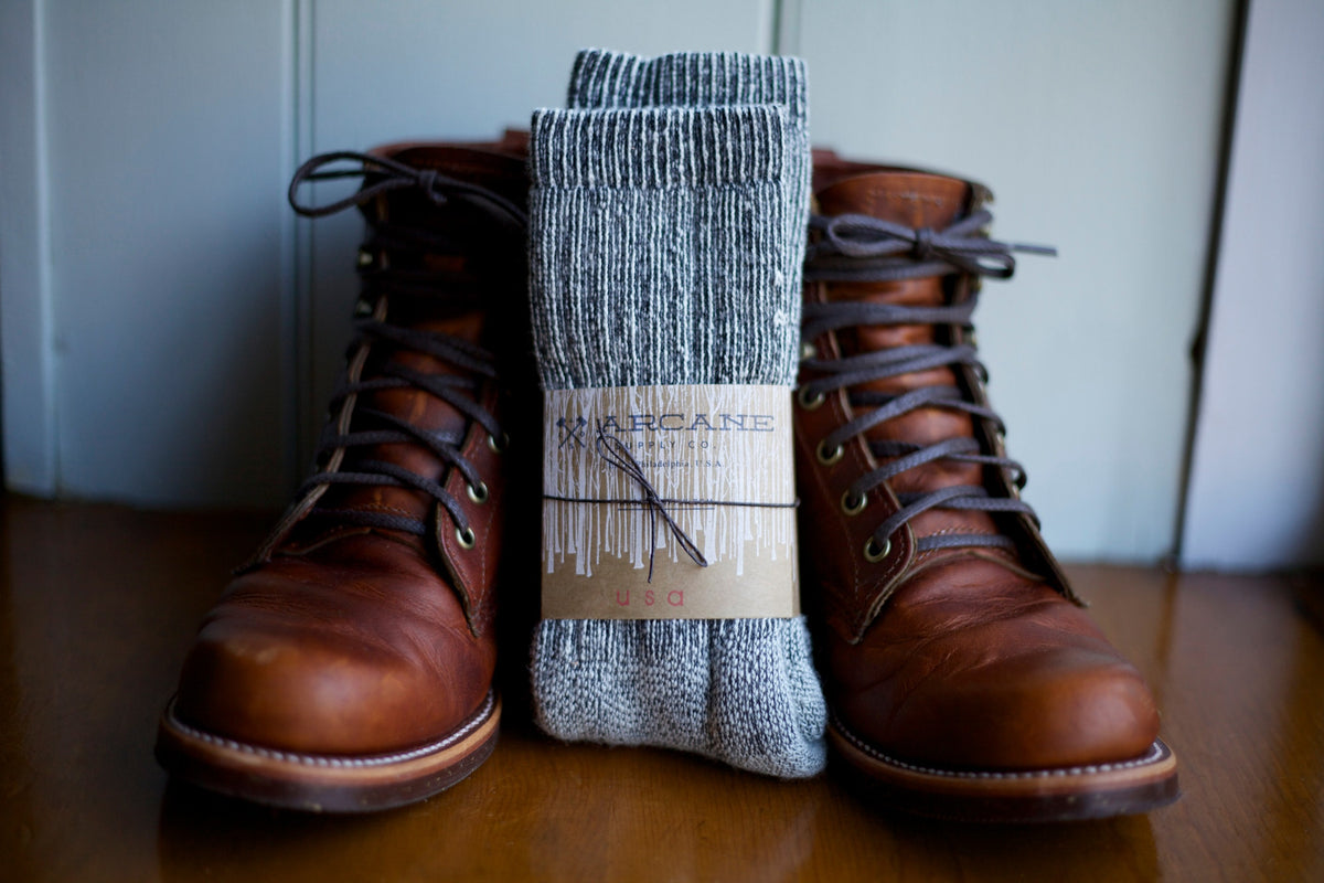 Alpaca Wool Socks - Charcoal