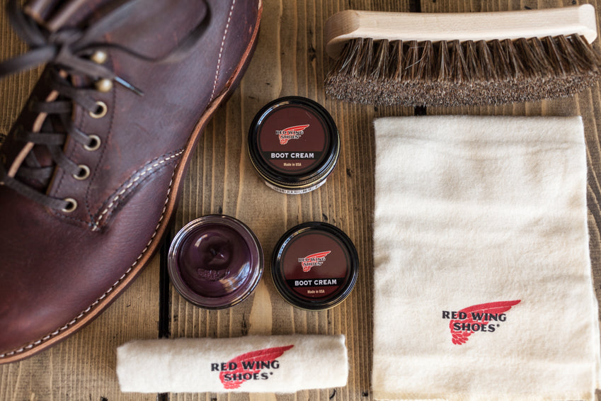 Red Wing Burgundy Boot Cream