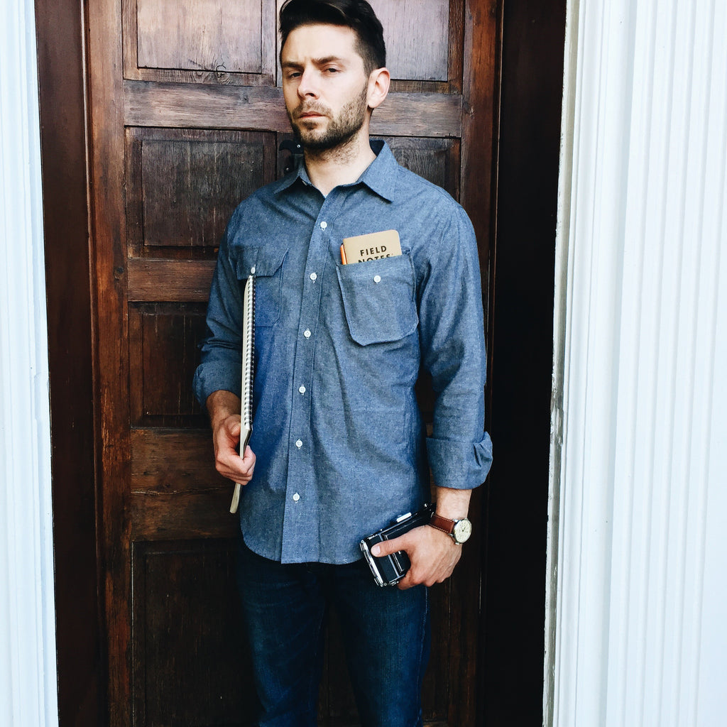 Chambray Workshirt - Union Grey