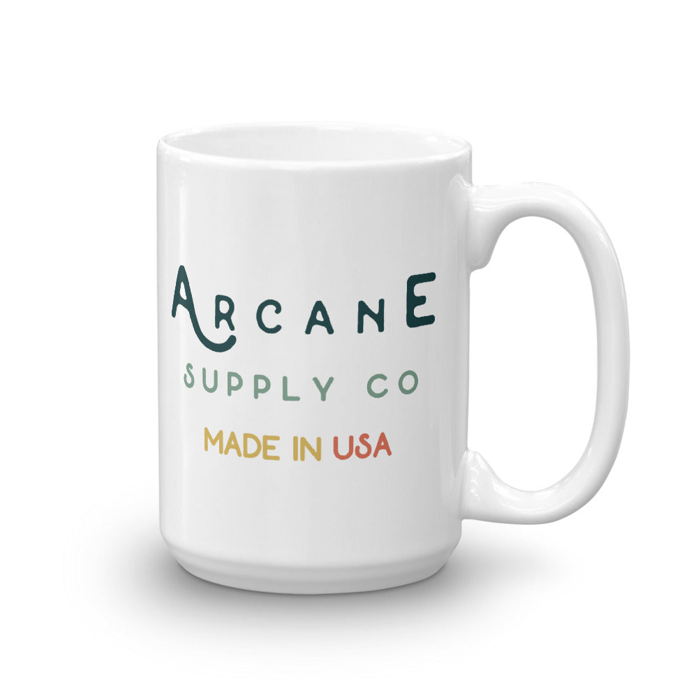 Arcane Supply Co Camper Mug 15oz Back