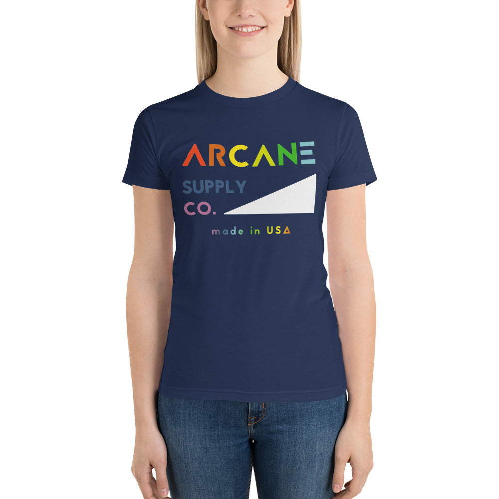 Camp Slope TShirt - Rainbow Grey