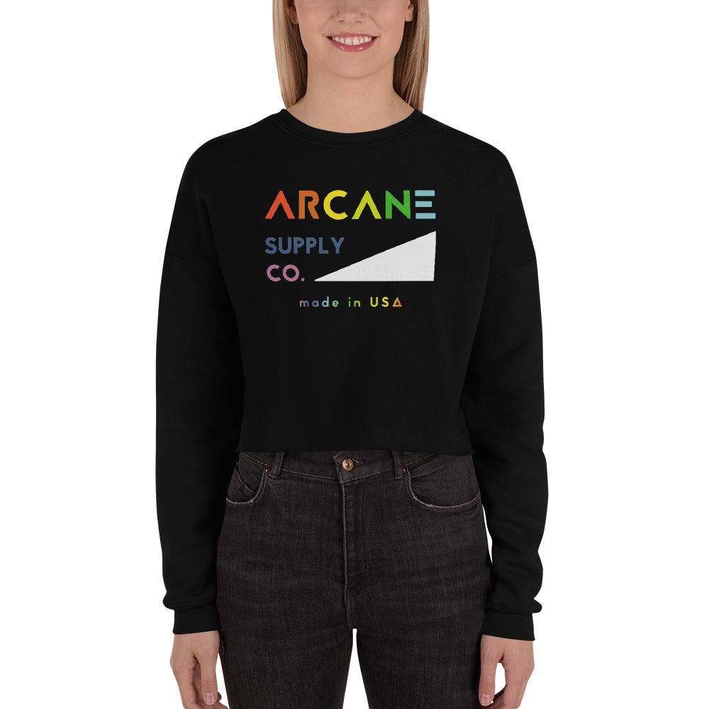 Camp Slope Cropped Crewneck Sweatshirt - Rainbow