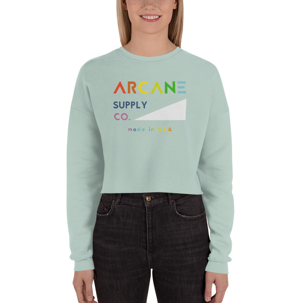 Camp Slope Cropped Crewneck Sweatshirt - Rainbow